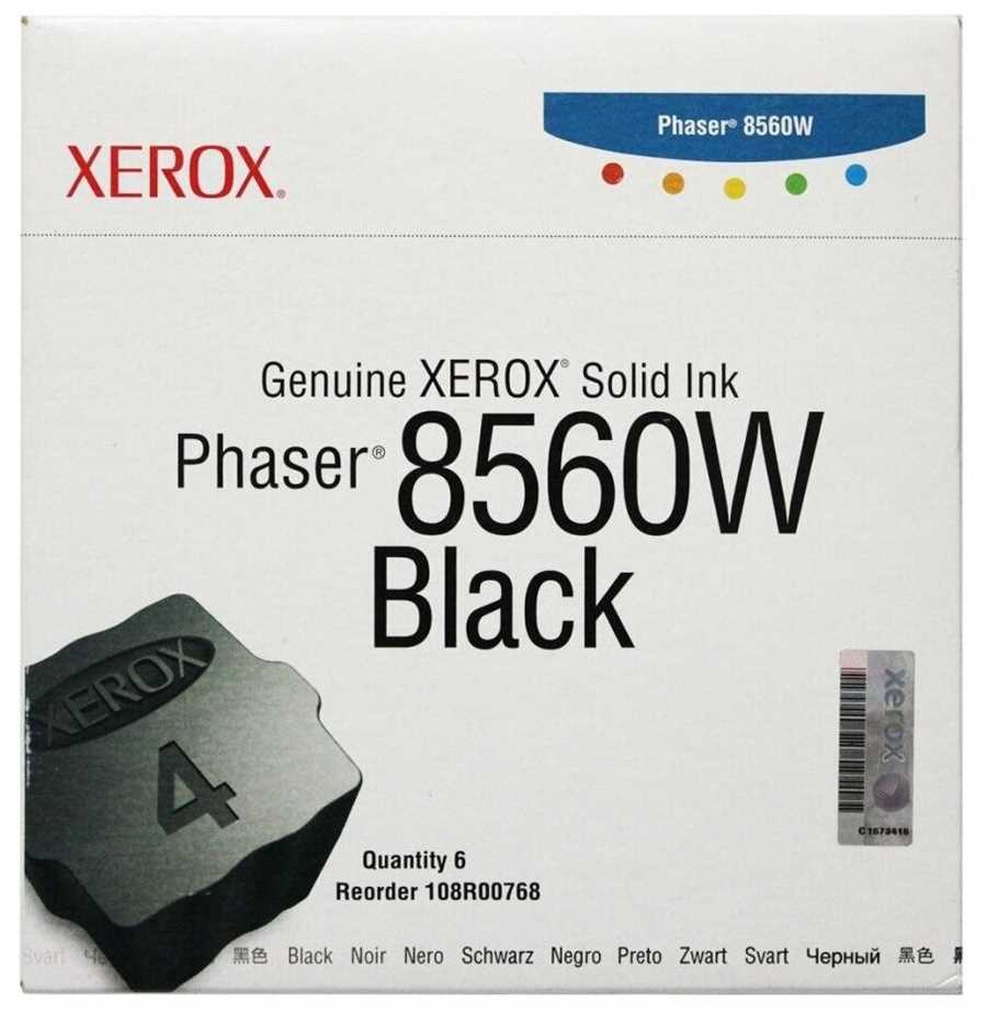 Оригинальные твердые чернила для принтера Xerox Phaser 8500/8550